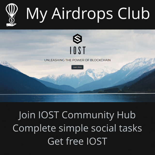  Join IOST Community Hub | Complete simple social tasks | Get free IOST