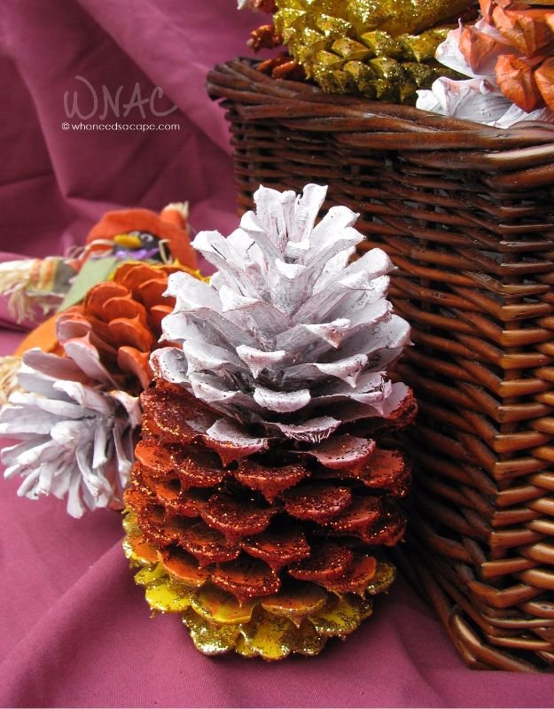 Best Crafts for Fall - DIY Candy Corn Pine Cones - DIY Mason Jar Ideas, Dollar Store Crafts, Rustic Pumpkin Ideas, Wreaths, Candles and Wall Art, Centerpieces, Wedding Decorations, Homemade Gifts, Craft Projects with Leaves, Flowers and Burlap, Painted Art, Candles and Luminaries for Cool Home Decor - Quick and Easy Projects With Step by Step Tutorials and Instructions http://diyjoy.com/best-crafts-for-fall