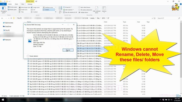 Cách Xóa Các File, Folder Có Tên Quá Dài (Source Path Too Long): Thật Đơn Giản !