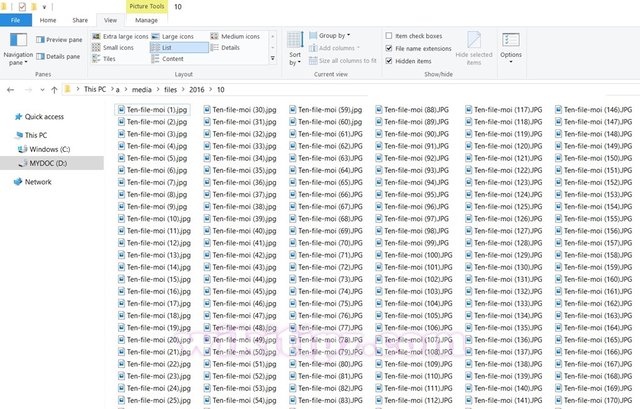 Đổi tên file, folder hàng loạt bằng Windows Explorer