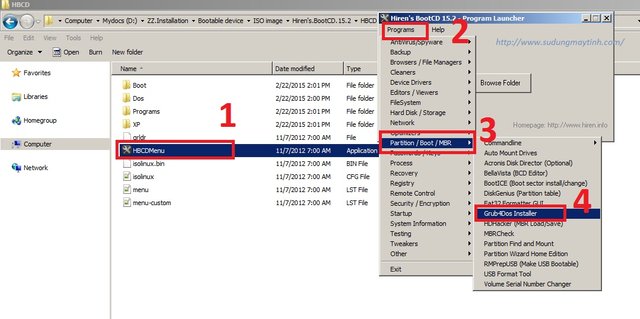 Cài đặt GRand Unified Bootloader (Grub) cho USB bằng Grub4Dos Installer 1.1