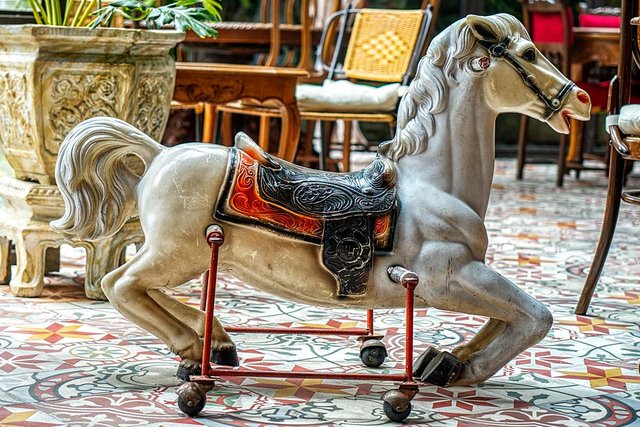 vintage horse toy