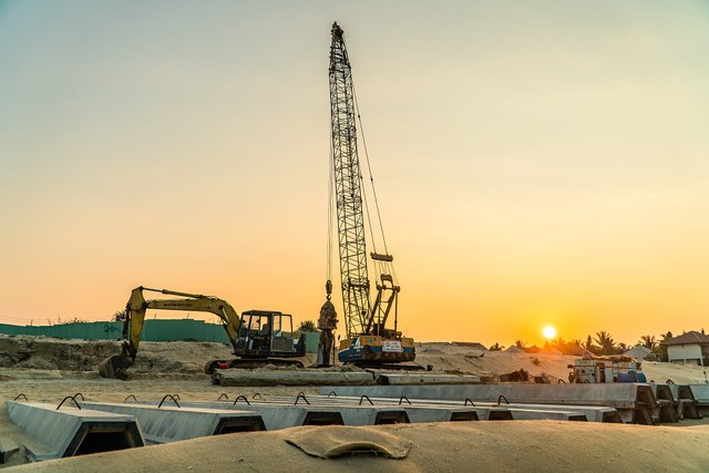 cua dai beach under construction