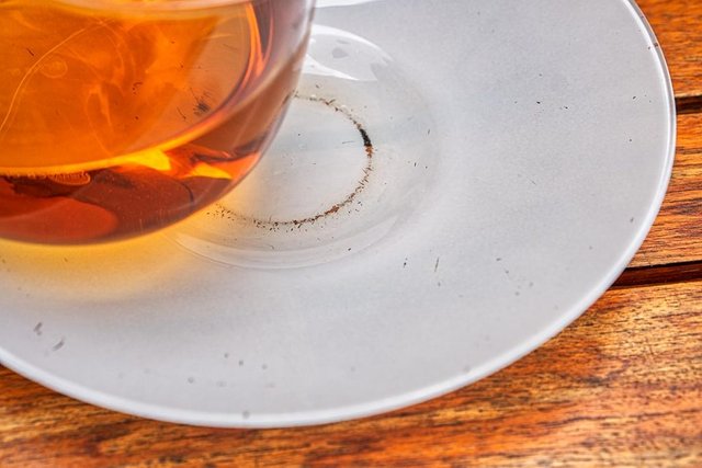 used glass teacup