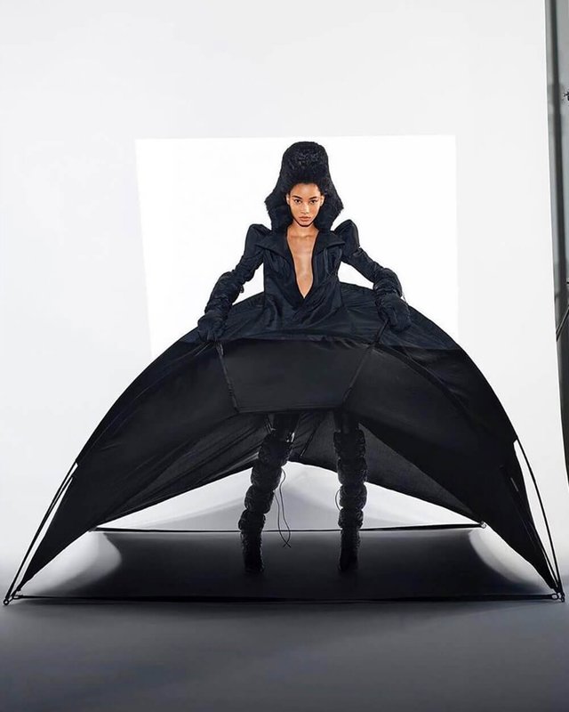 Bradley Sharpe Tent Dress Lineisy Montero for V Magazine