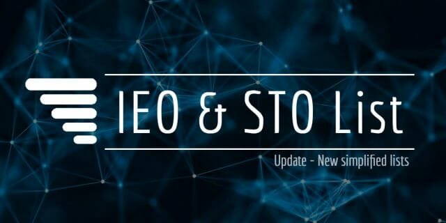 Update new list IEO and STO