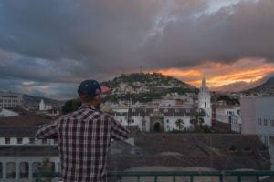 Sunset Quito Ecuador