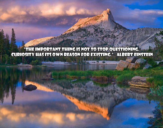 Adventure Quotes: "The important thing is not to stop questioning. Curiosity has its own reason for existing." ― Albert Einstein