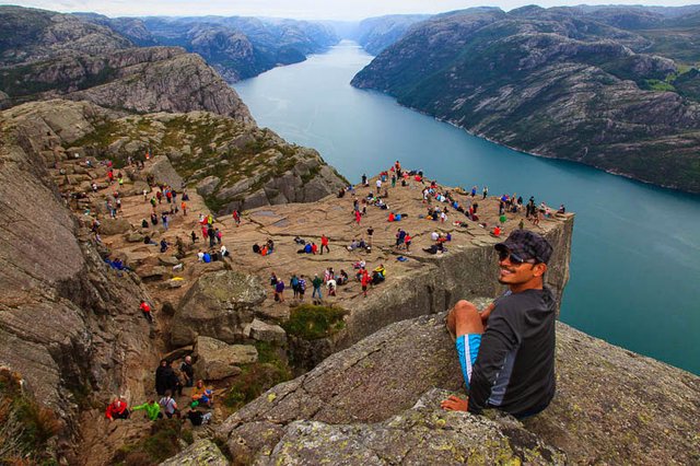 Selfie time at Pulpit Rock