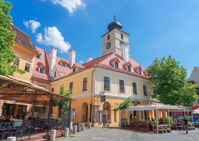 Sibiu Upper Town Council Tower
