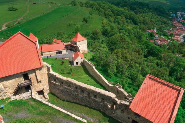 Brasov or Bucharest Day Trips: Rupea Citadel's Red roofs, Romania