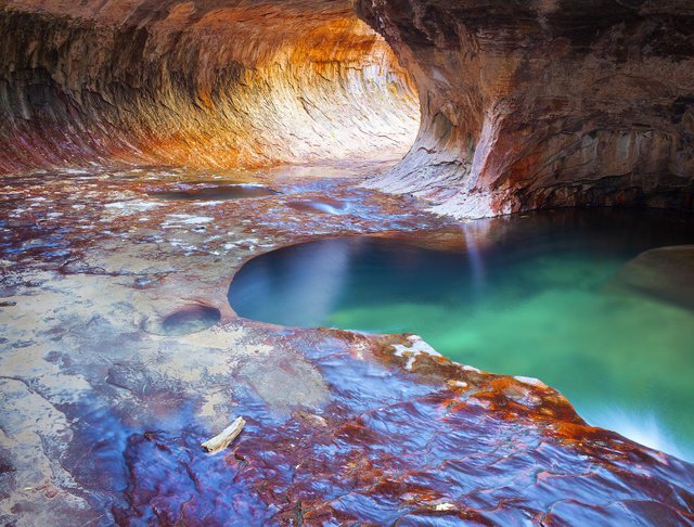 The Subway in Zion National Park in Utah.