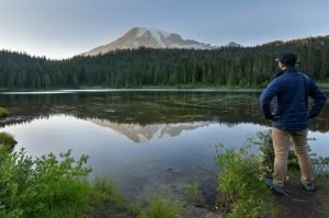 Overlooking Reflection Lake