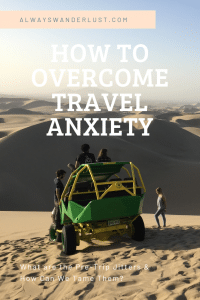 travel anxiety pin
