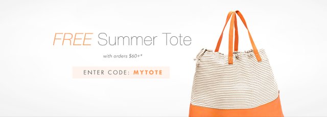 Free Summer Tote bag with every purchase over $60 @ Avene USA