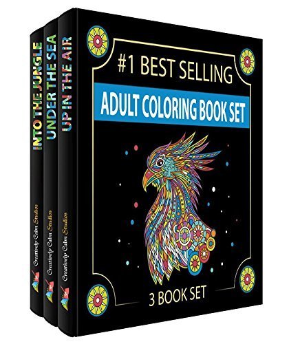 Creatively Calm Studios Adult 3 Coloring Books Set
