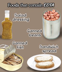 Image result for foods containing EDTA