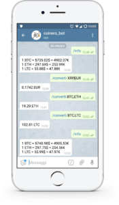 Coiners Bot per Telegram