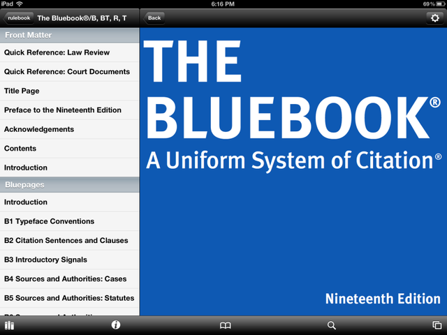 The Bluebook