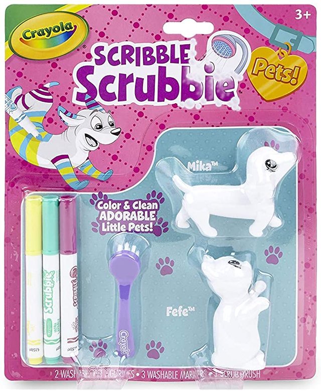 Crayola Scribble Scrubbie Pets, Animal Toy Set, Gift for Kids Photo