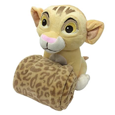 Disney Lion King Simba's Wild Adventure Super Soft Plush and Blanket Gift Set, Ivory, Brown, Butter Picture