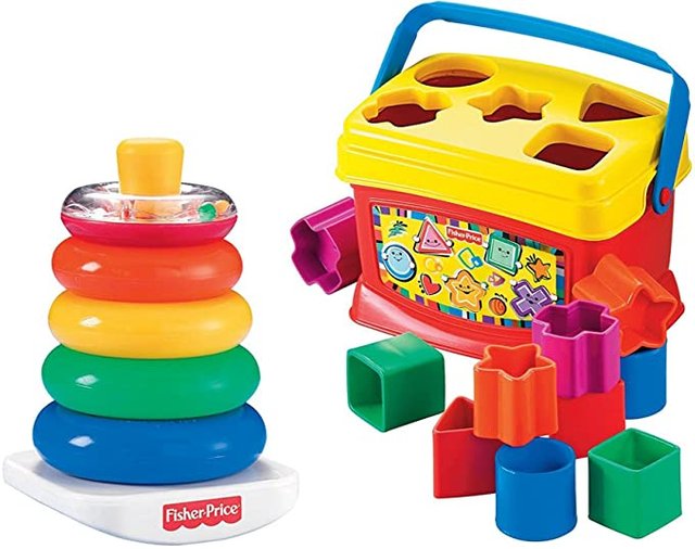 Fisher-Price Rock-a-Stack and Baby's 1st Blocks Bundle Picture