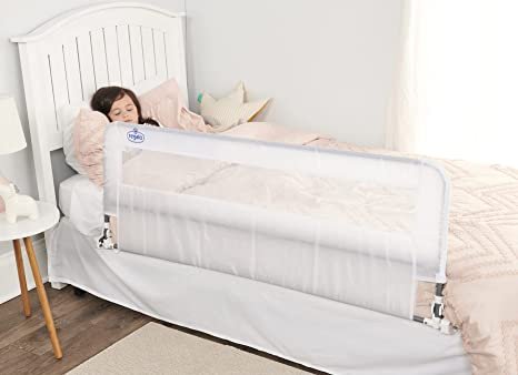 Regalo Hideaway 54-Inch Extra Long Bed Rail Guard, with Reinforced Anchor Safety System Photo