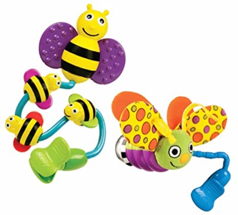 Sassy Busy Bee and Fun Firefly Stroller Clip On Toys (Discontinued by Manufacturer) Photo