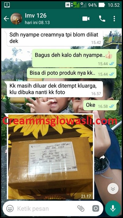 testi barang sampai ms glow