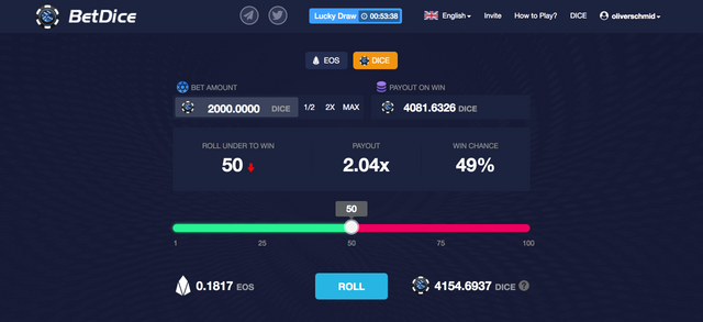 EOSBet Dice Review