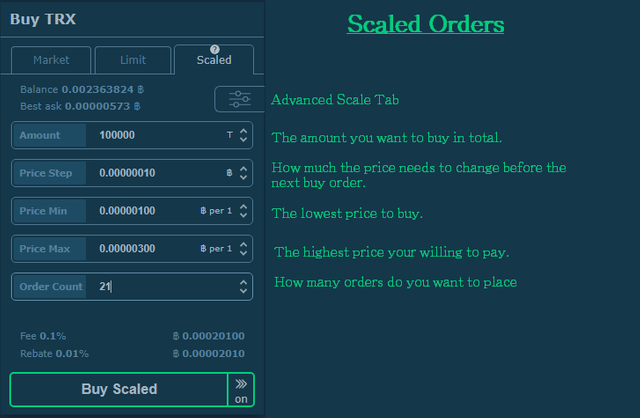 Scaled Order Overview