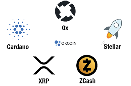 OKCoin USA lists Ripple, Cardano, Stellar, Zcash and 0x