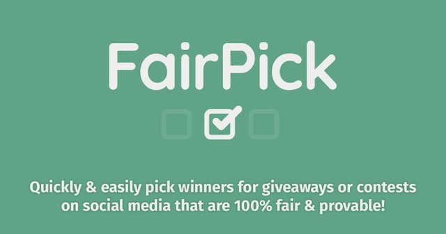 fairpick fair pick picker retweet twitter contest social media pickaw draw twrench random winner