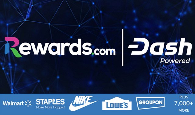 Rewards.com Announces Partnership With Dash, Gives Customers Rewards in Dash