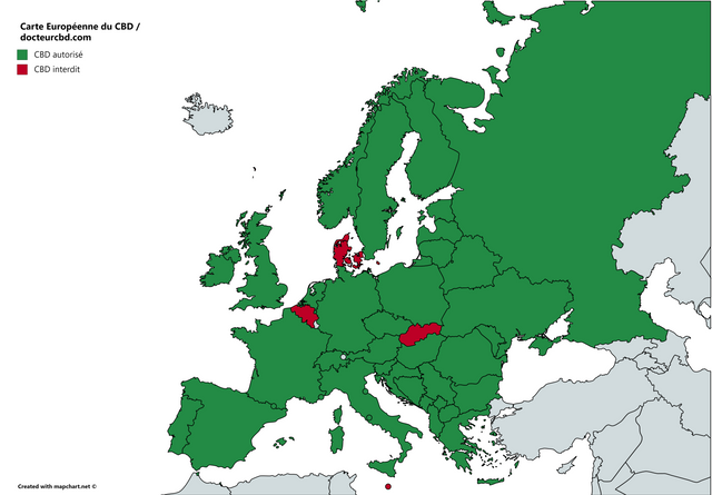 Autorisation CBD carte europe