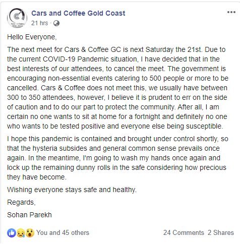 Coffee and cars gold coast