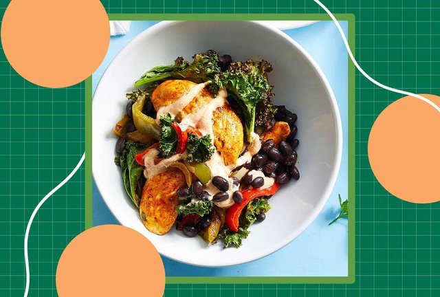 Sheet Pan Chicken Fajita Bowls