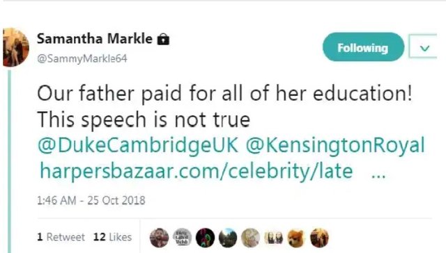 Samantha Markle Calls Meghan Markle