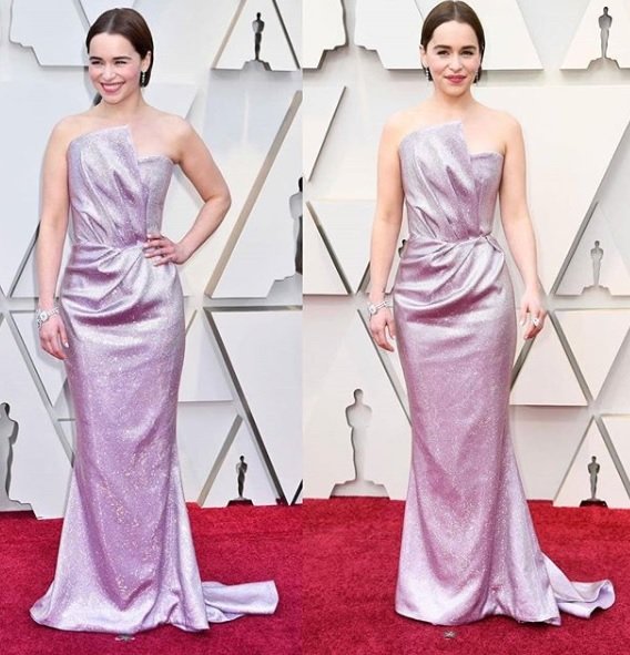 Emilia Clarke Showstoppers at Oscars 2019 Red Carpet