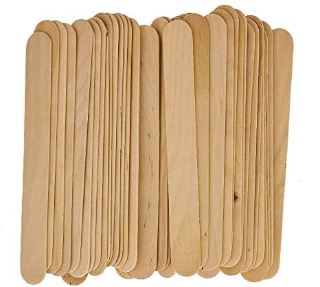 100 Large Wax Waxing Wood Body Hair Removal Sticks Applicator Spatula Picture