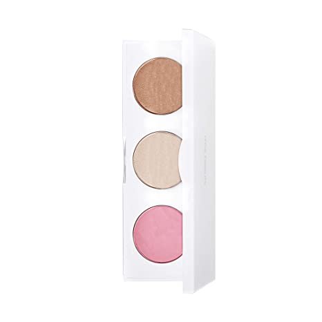 RMS Beauty Sensual Skin Trio - All-in-One Face Makeup Complexion Palette with Highlighter, Bronzer & Blush Powder - Travel-Friendly with Mirror Included (0.12 Ounce) JPG