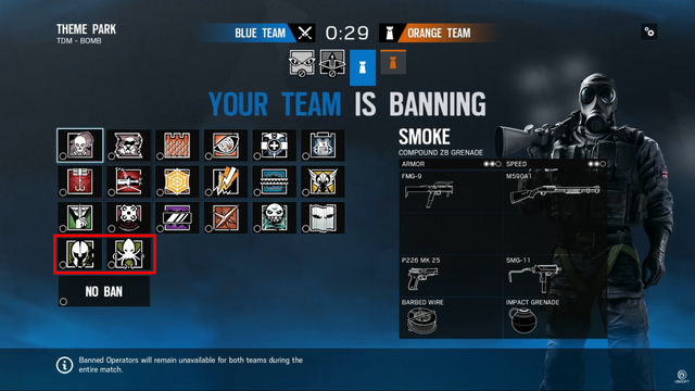 Pick and Ban with featured Italian Operator icons