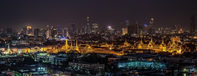 Grand palace, Bangkok at night