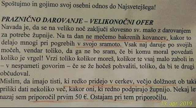 Napotki za velikonočno darovanje