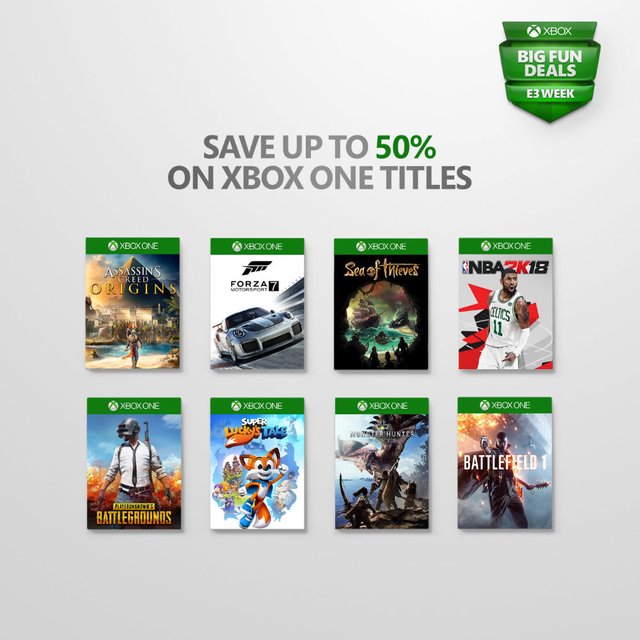 Xbox One Digital Games - Save up to 50% during E3