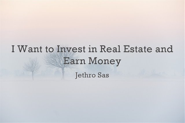 I Want to Invest in Real Estate and Earn Money