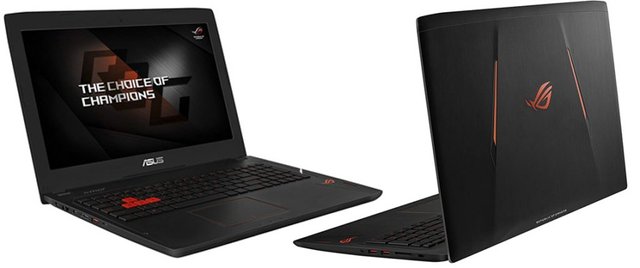 ASUS ROG STRIX GL502 front and back.