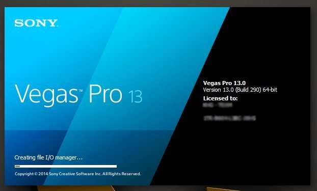 Sony Vegas Pro 13 License