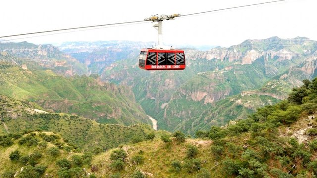 Cable Car over Copper Canyon