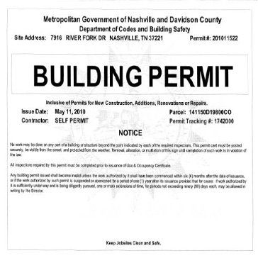 building permit